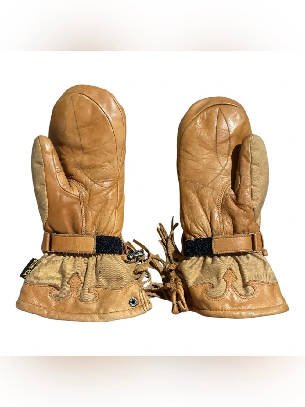 Burton Cowgirl Leather Western Mittens Gor-tex Snowboard Mitts
